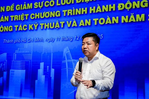 Đồng chí Luân Quốc Hưng – Phó Tổng giám đốc phát biểu khai mạc hội nghị